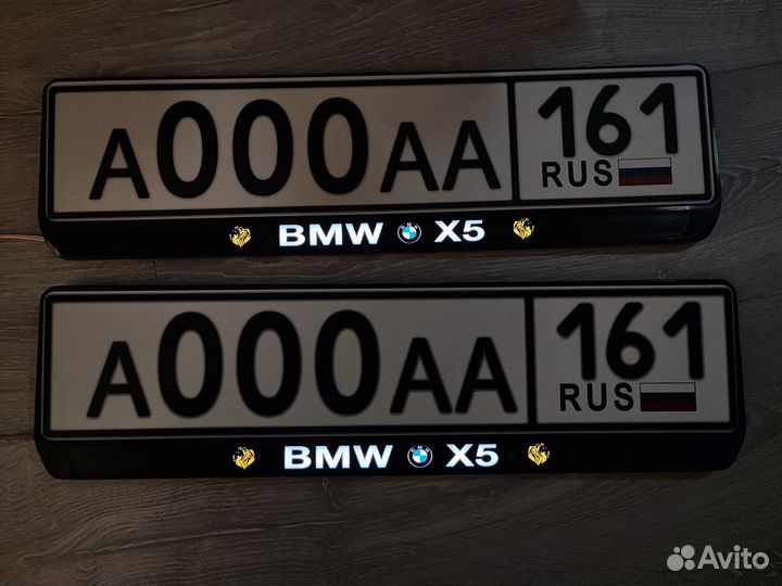 Качественные лед рамки с надписью