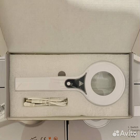 Лампа Вуда медицинская / ветеринарная с лупой