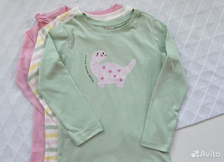 3в1 Лонгсливы для девочки / футболки длинный рукав