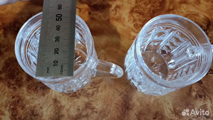 Кружки хрустальные