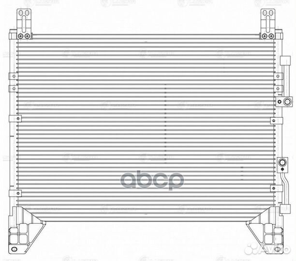 Lrac 1751 радиатор кондиционера SsangYong Rext