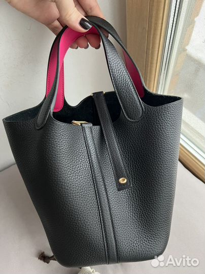 Hermes Picotin black/rose tyrion 18