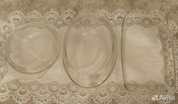 Набор стеклянной огнеупорной посуды