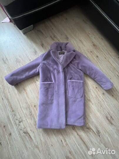 Пальто из эко меха