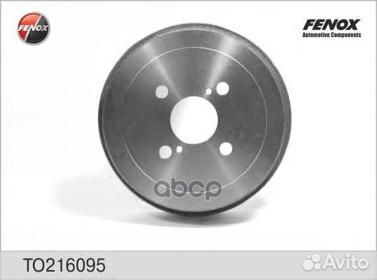 Барабан тормозной зад прав/лев TO216095 fenox