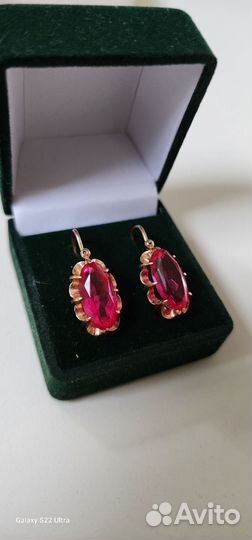 Золотые серьги СССР 585. 6.6гр