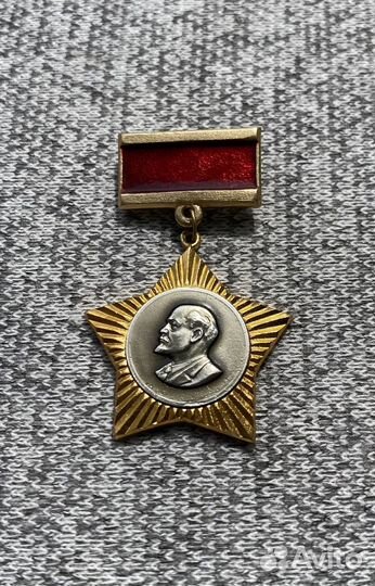 Значок времен СССР - Слет пионерских лагерей - Лен