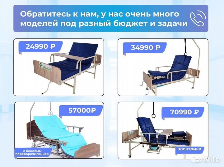 Матрас для медицинской кровати