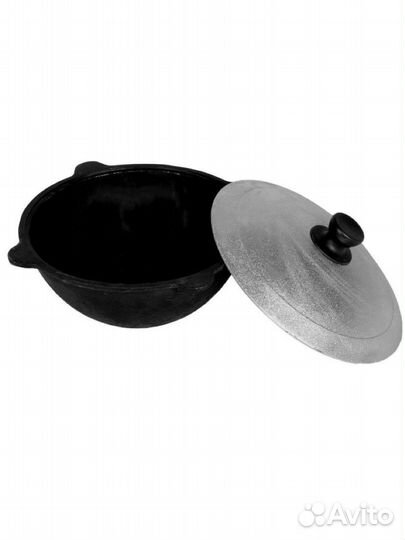 Новый чугунный казан 16л