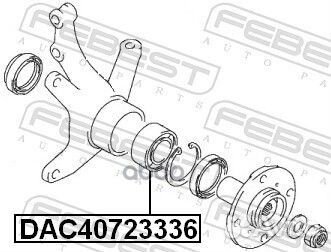 Подшипник ступицы колеса перед прав/лев