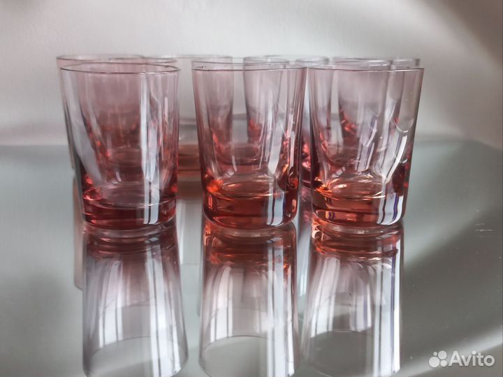 Рюмки стопки цветное стекло СССР