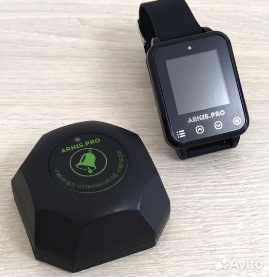 Кнопка вызова модель Бургер и пейджер на руку