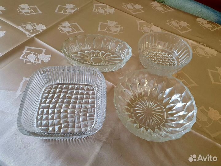 Вазы, салатники,конфетницы из хрусталя винтаж