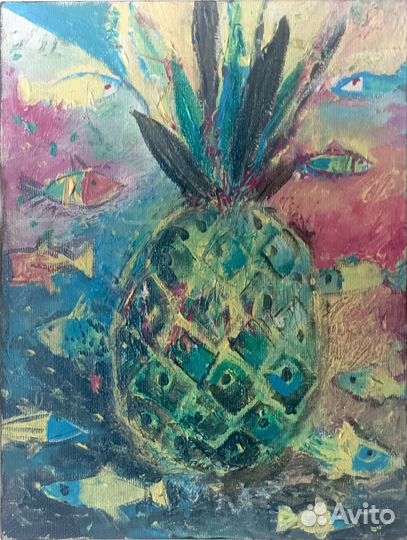 Картина акрилом и маслом на холсте. Оригинал