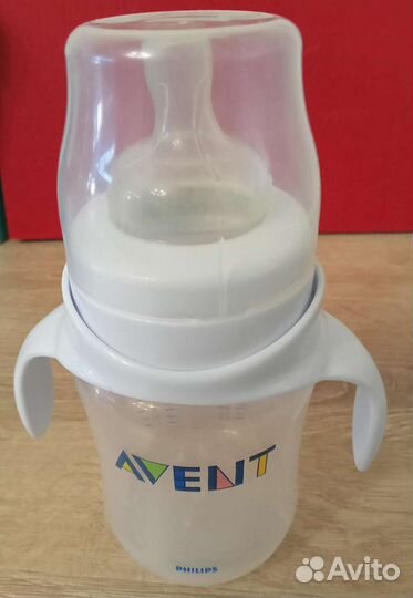 Бутылочка-поильник avent 2в1+2поильника в подарок
