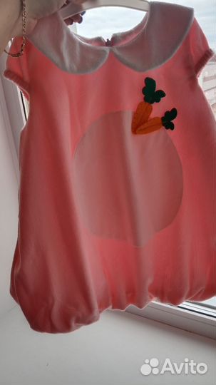 Новогодний костюм для девочки зайка рост 104