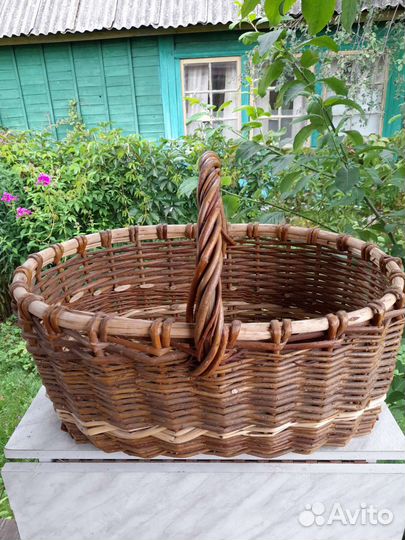 Корзина плетёная большая 55 на 40 см