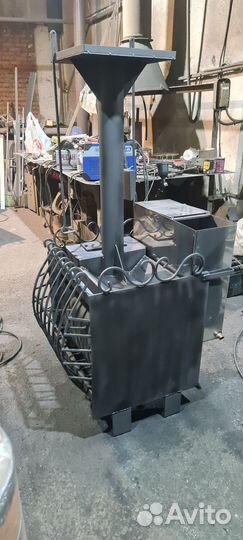 Печь для бани с баком