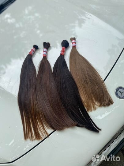 Волосы для наращивания натуральные длина 75