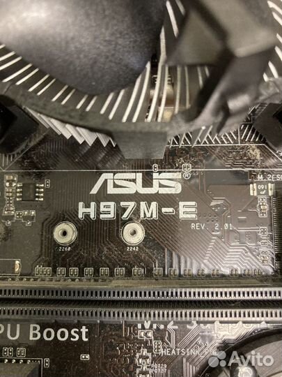 Материнская плата asus h97m-e