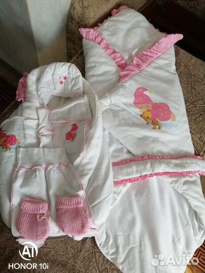 Конверт на выписку для девочки зима