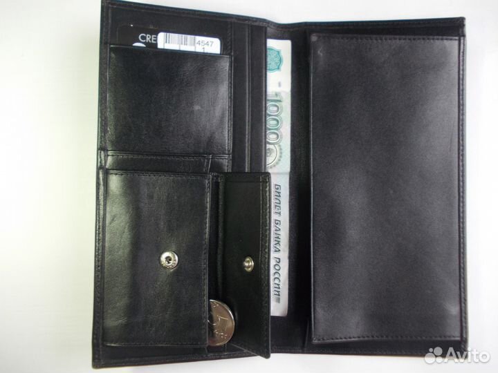 Кошелек, портмоне, кожа, santana
