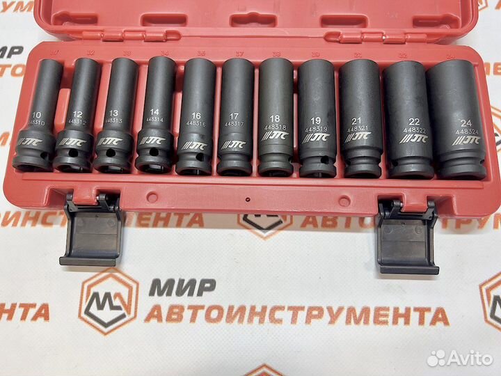 Набор головок торцевых глубоких ударных 1/2 12 гр