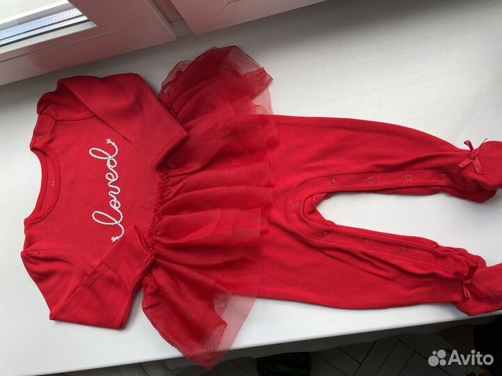 Новый слип с юбочкой туту 6-9 мес 68-74 см