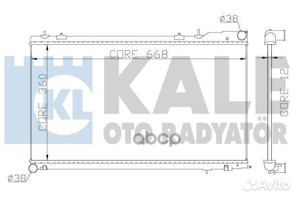 Радиатор системы охлаждения subaru forester 364