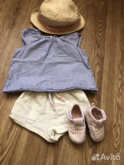 Продам пакет вещей на девочку до года