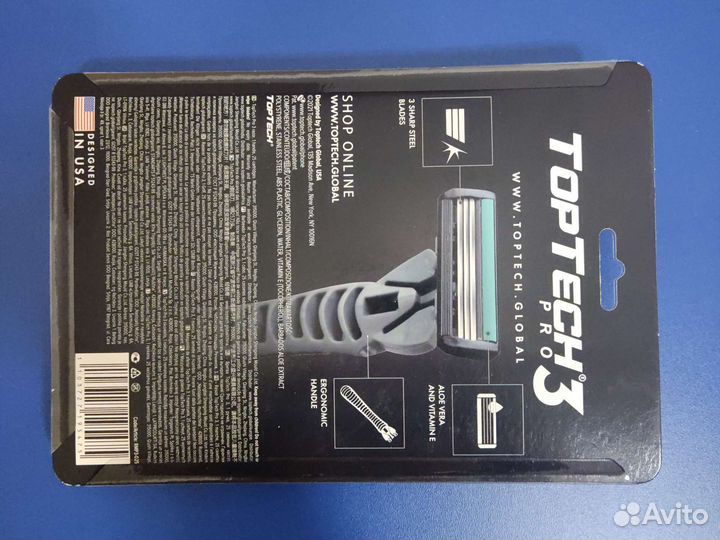 Кассеты сменные для бритвы Toptech 24шт