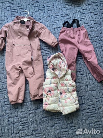 Детская одежда для девочек пакетом 98