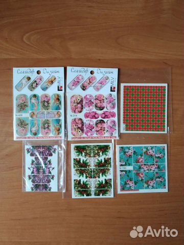 Наклейки, стразы для маникюра