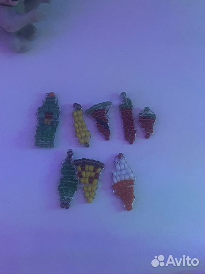 Еда из бисера 8шт