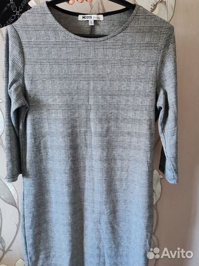 Платье женское серое