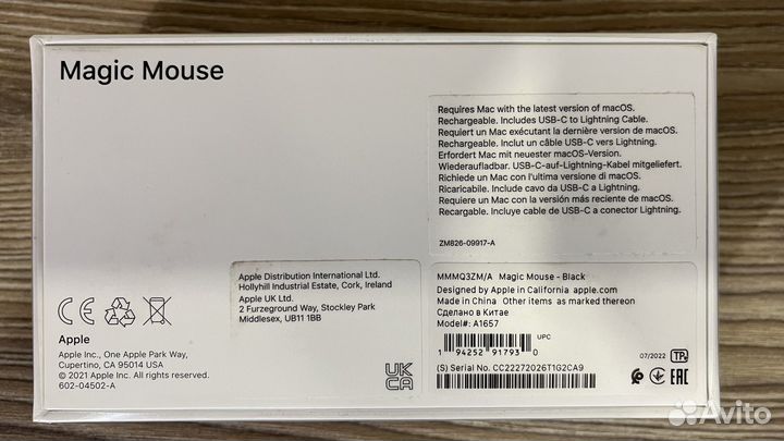 Клавиатура и мышь apple