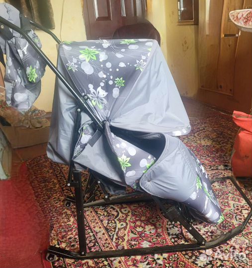 Детские санки коляска