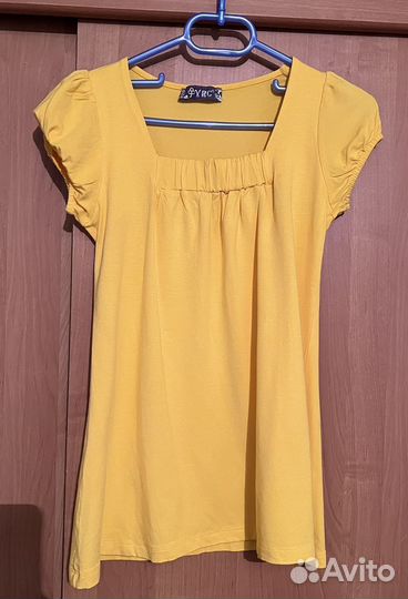 Футболка желтая S