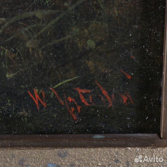 Картина масло Англия начало 19 века 