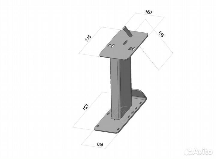 Кронштейн запасного колеса ваз 2121 Нива