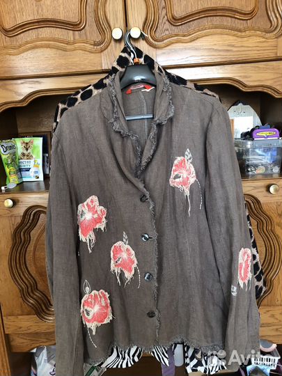 Пиджак натуральный лен