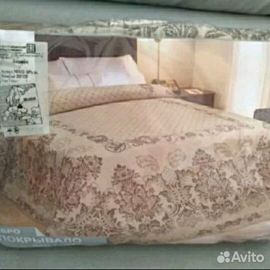 Покрывало - плед льняное новое в упаковке