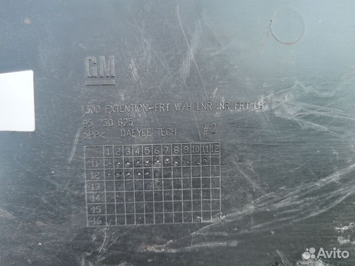 Защита двигателя левая Chevrolet Aveo T300