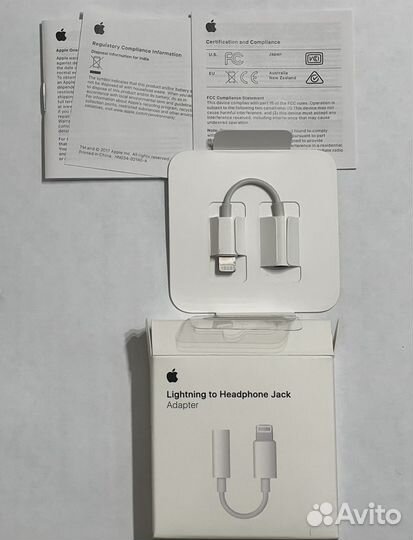 Переходник Apple jack 3.5 to Lightning