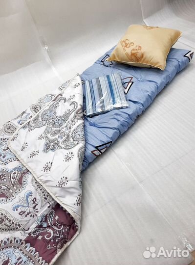 Спальный комплект: матрас, подушка, одеяло