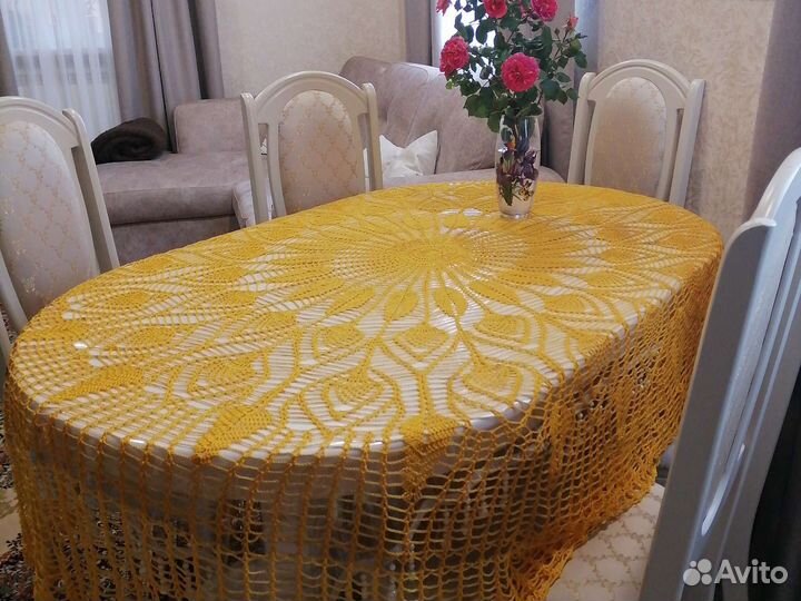 Скатерть овальная