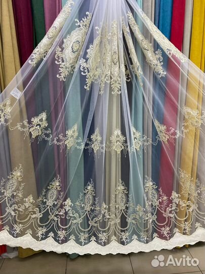 Тюль в гостиную королевская