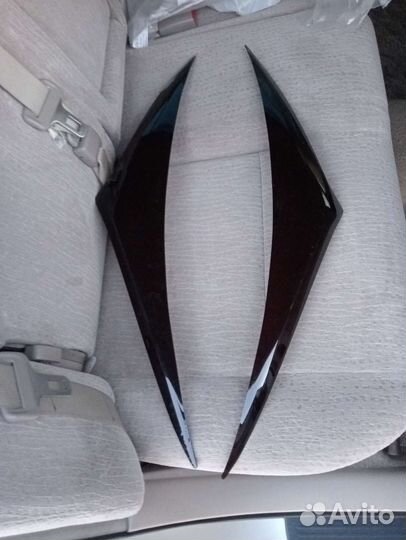 Реснички на фары kia rio