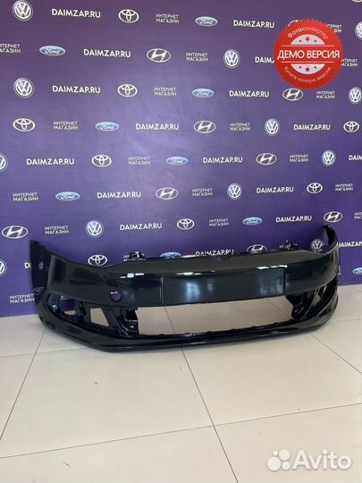 Бампер Передний Volkswagen Polo (2010-2015) / серы