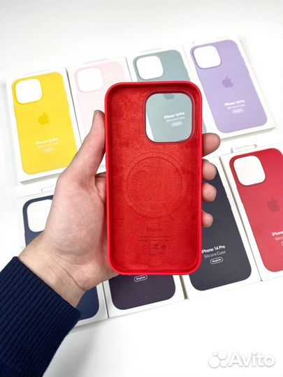 Чехол на iPhone 14 Pro (Люкс копия) Красный